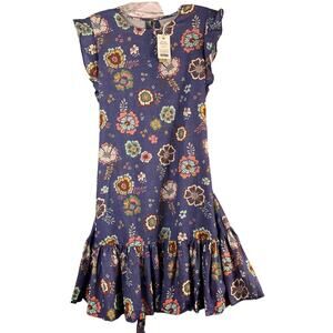 Marine Layer Laney Mini Dress Marlin Ruffle Small